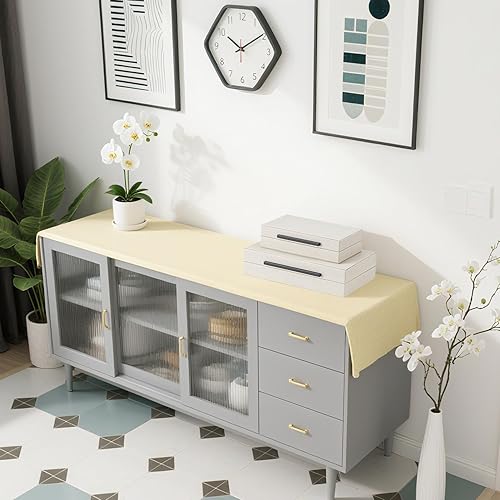 Miniatura 5 de Juego de 2 cajas de almacenamiento decorativas Shagreen beige con asas de metal negro, caja de joyería apilable grande y moderna con tapas