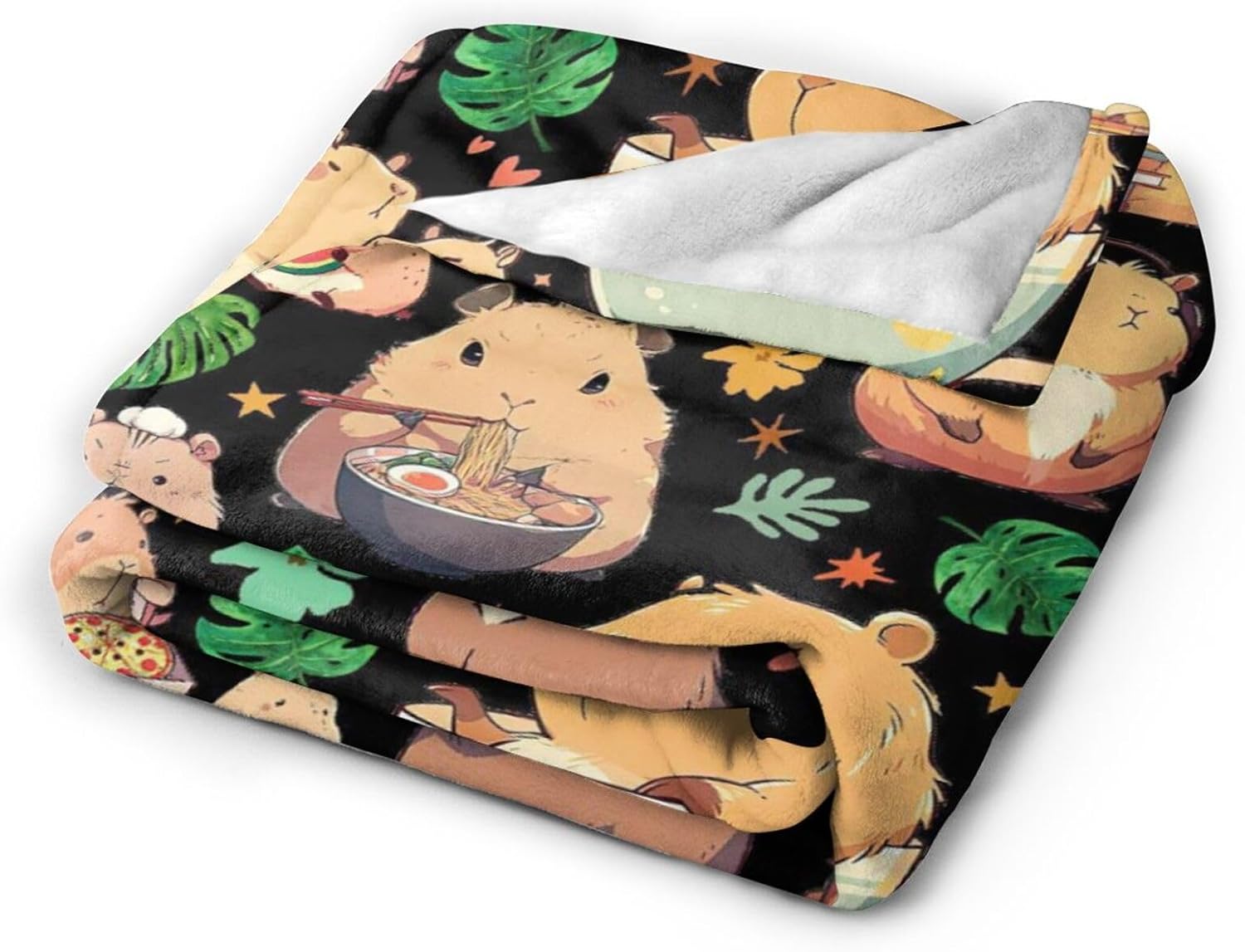 Capybara Gift Blanket Throw Blanket Lightweight Cozy Plush Blanket for Bedroom Living Rooms Sofa Couch 60"X50"