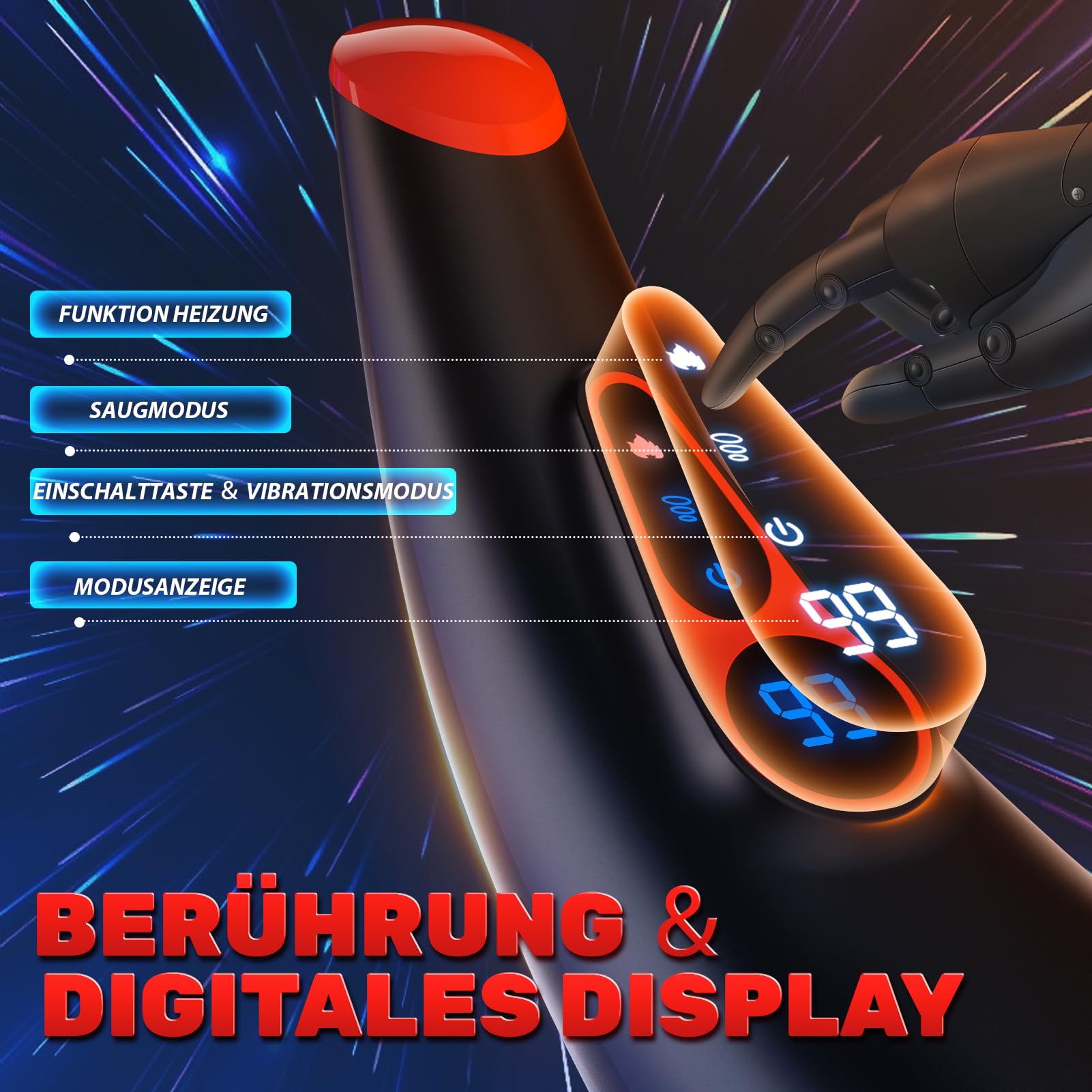 Tauara Masturbatore Uomo con APP, Sex Toys Masturbtore per Pene Vibratore con 9 Aspirazione e 9 Vibrazione, Masturvatore per Uomo Sex Toy 3D Vagina Finta, Display LCD Sexytoysys