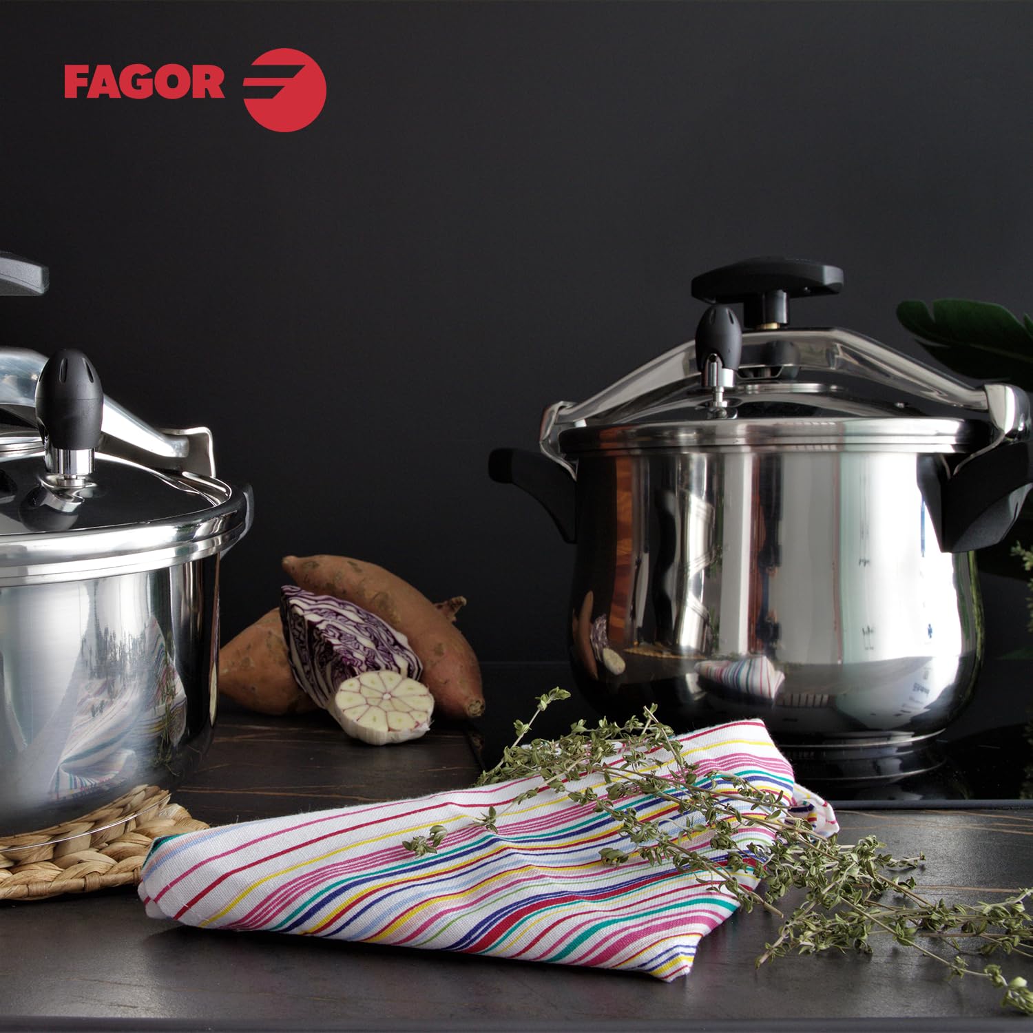 Fagor Clasica - Olla Express Rápida Tradicional 6L, Acero Inoxidable 18/10, Todo Tipo de Cocinas, Inducción, Mango Ergonómico, Fondo Termo-Difusor