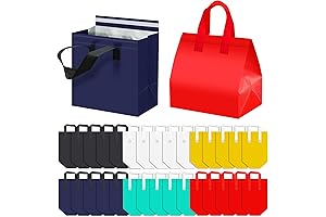 Kidum 60-pack Insulated Disposable Lunch Bags (9.5" x 6" x 9.5")