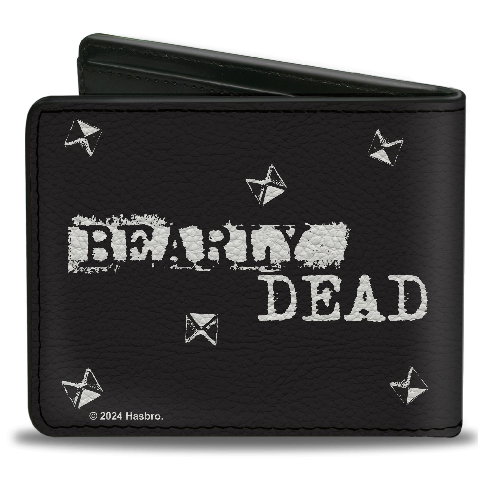 Buckle-Down Skelanimals Wallet, Bifold, Skelanimals Chungkee the Panda Bearly Dead Pose Black White, Vegan Leather