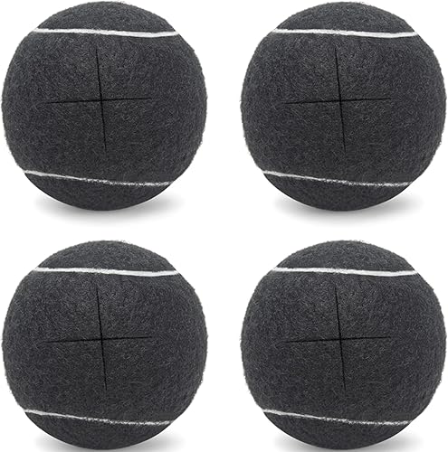 4PCS - Walker Glide Balls,Precut Walker Tennis Balls for Furniture Legs and Floor Protection,Walkers Legs Universal Precut Glide Balls,Heavy Duty