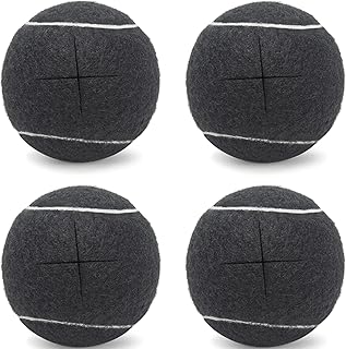 4PCS - Walker Glide Balls,Precut Walker Tennis Balls for Furniture Legs and Floor Protection,Walkers Legs Universal Precut...