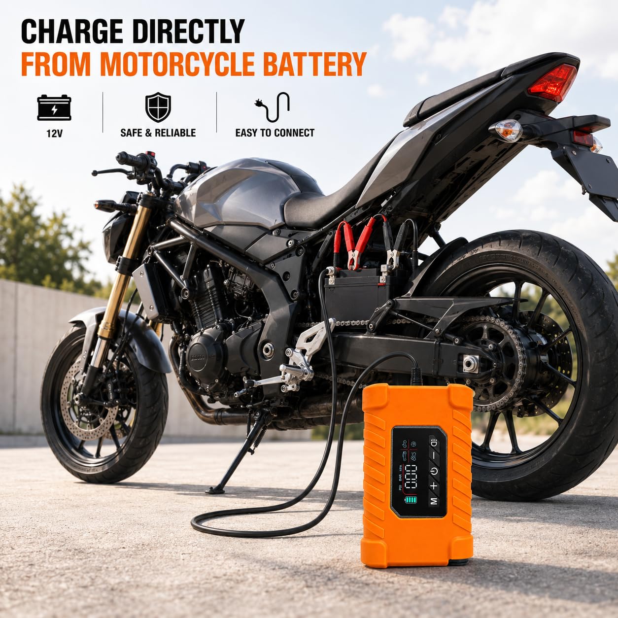 Gonfiatore portatile per pneumatici, senza fili, con manometro digitale, luce LED e spegnimento automatico, pompa elettrica per bici per pneumatici di moto e biciclette, compressore d'aria