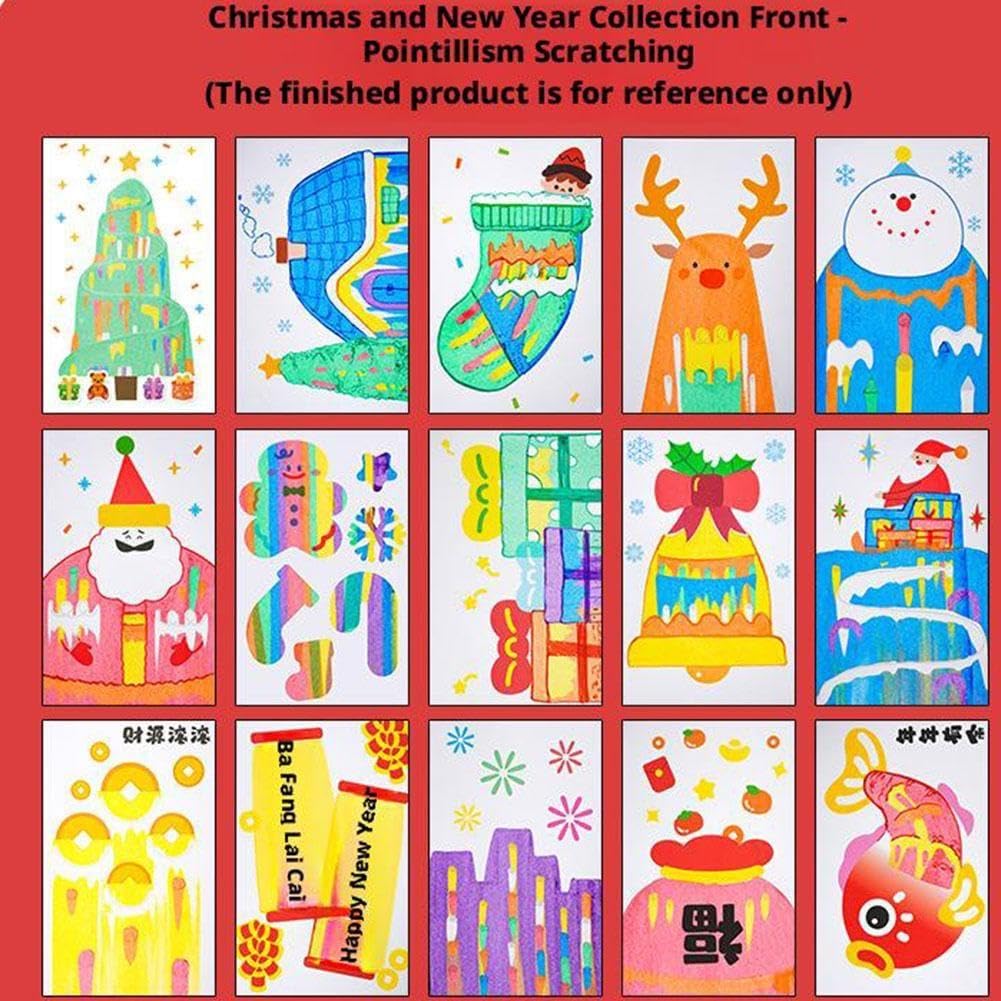 Kit De Peinture Avec Raclette Pour Enfants Cymwer - Art à Gratter Arc-en-ciel - Inclut Feuilles, Peintures, Stylos, Autocollants - Âge 3-6 Ans - Activité Créative Kit De Peinture Avec Raclette Pour Enfants Cymwer - Art à Gratter Arc-en-ciel - Inclut Feuilles, Peintures, Stylos, Autocollants - Âge 3-6 Ans - Activité Créative