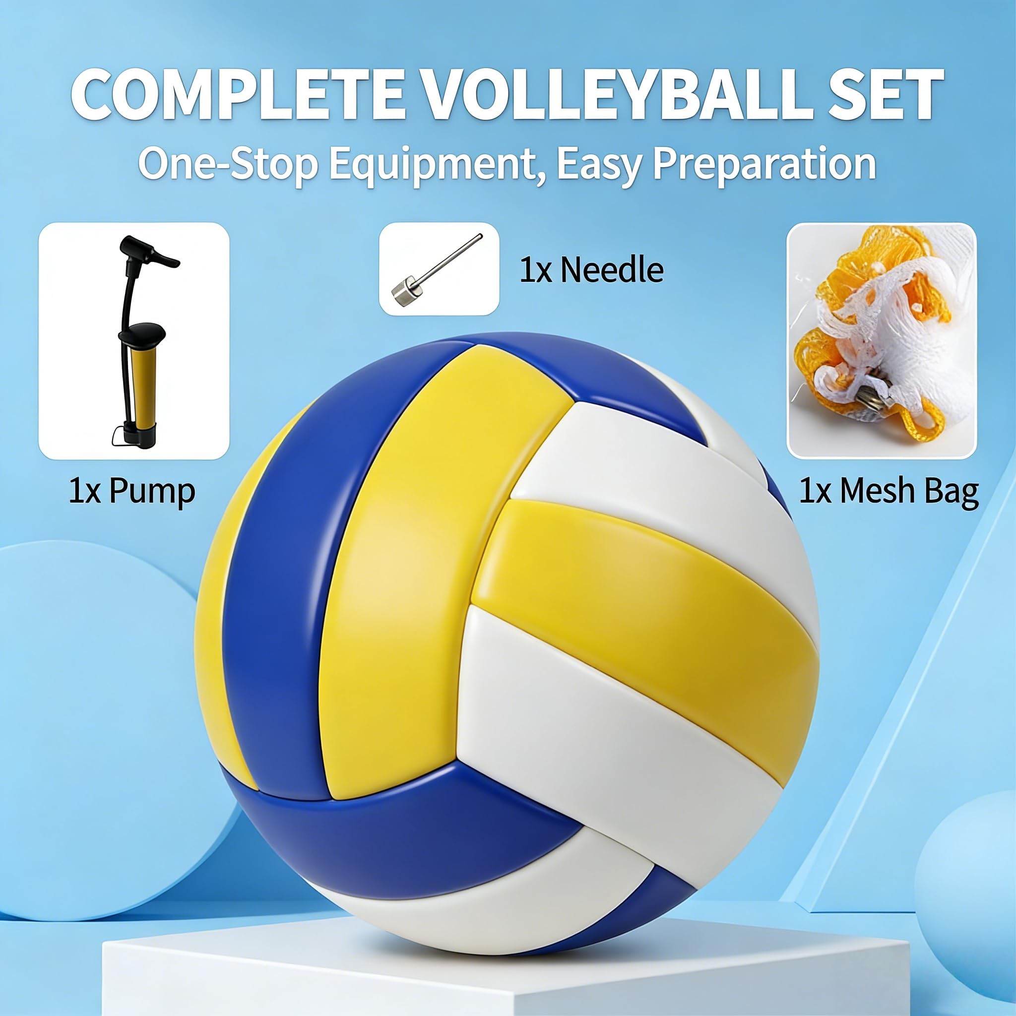 Pelota Voleibol Voleibol, Volleyball, Tacto Suave Voleibol De Playa, Viene con Bomba, Aguja De Aire Y Bolsa De Red.