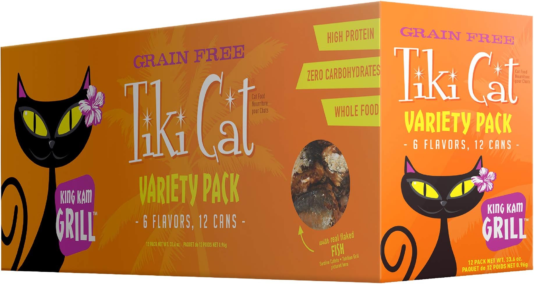 Tiki Cat Gourmet Whole Food 12-Pack King Kamehameha Luau 9-Flavor Variety Pack Pet Food