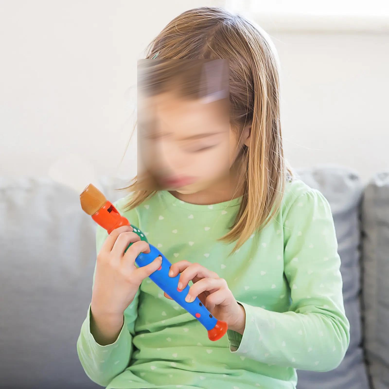 6 otworowy Drewniany Flet Prosty Instrument Dla Początkujących Żywe Kolory Drewniany Flet Prosty