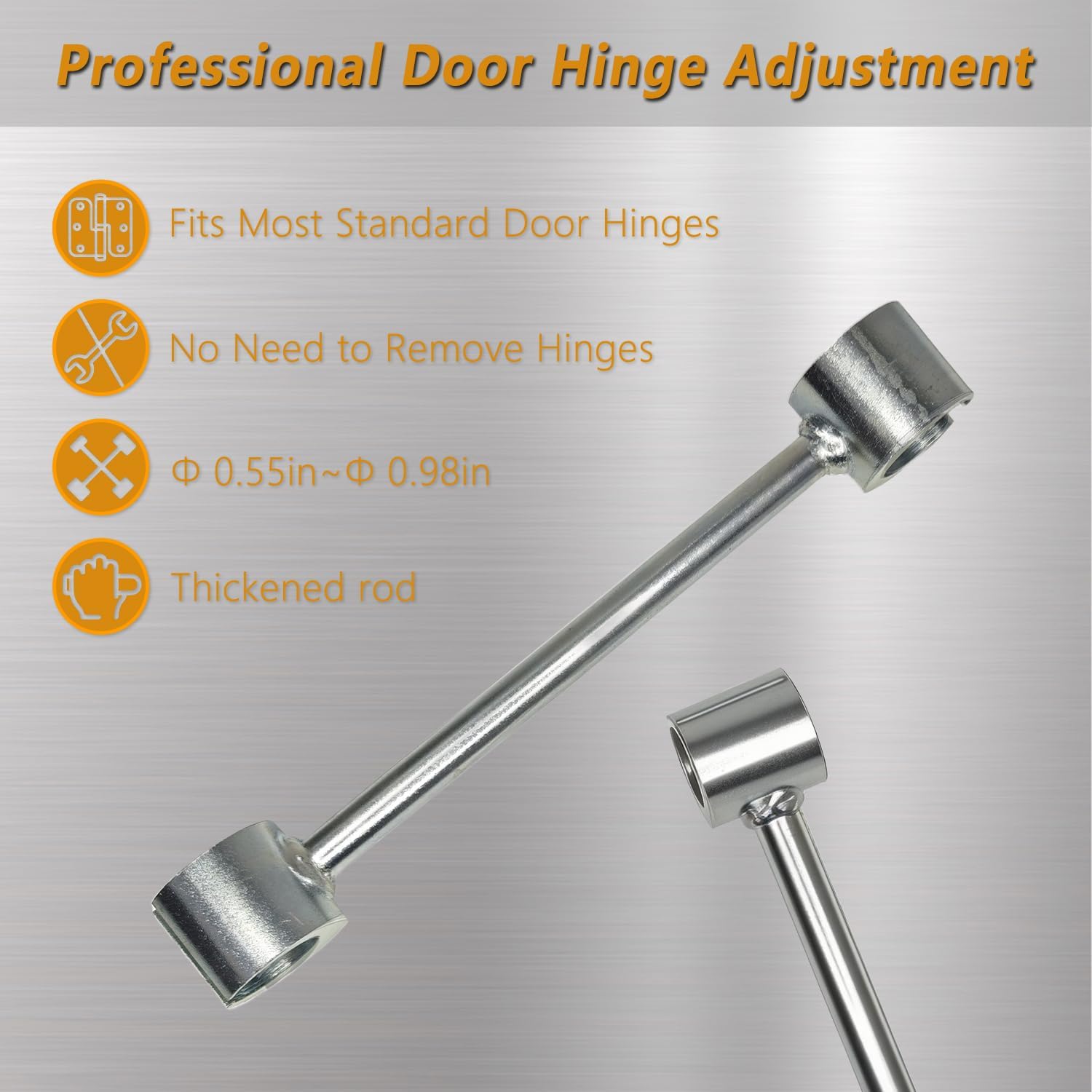 Two - piece Door Hinge Adjustment Tool Set - Hinge Wrench for Door Gap Adjustment on Multiple Doors