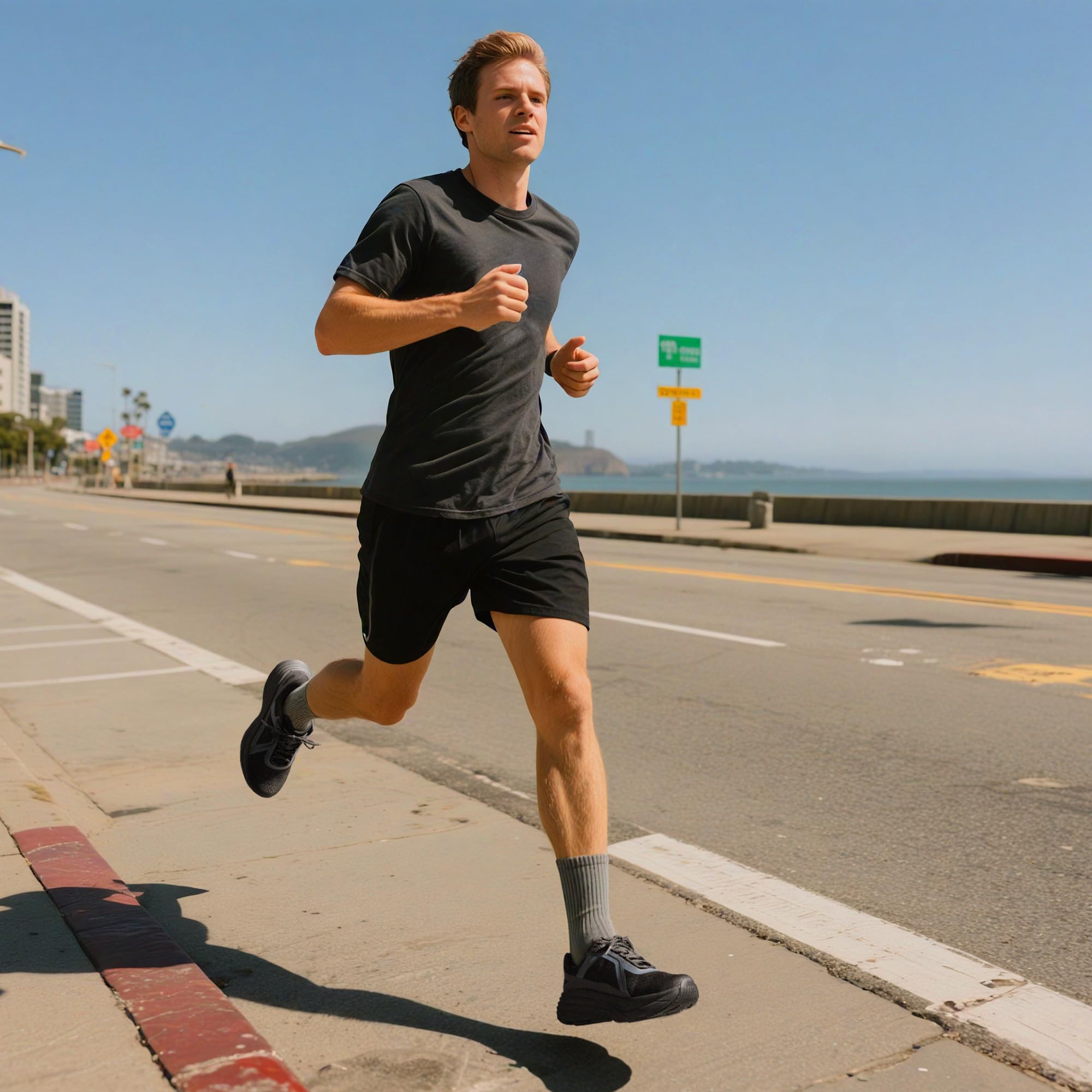 Image secondaire de Chaussures de marche ALLSWIFIT pour homme - Légères et confortables, noires