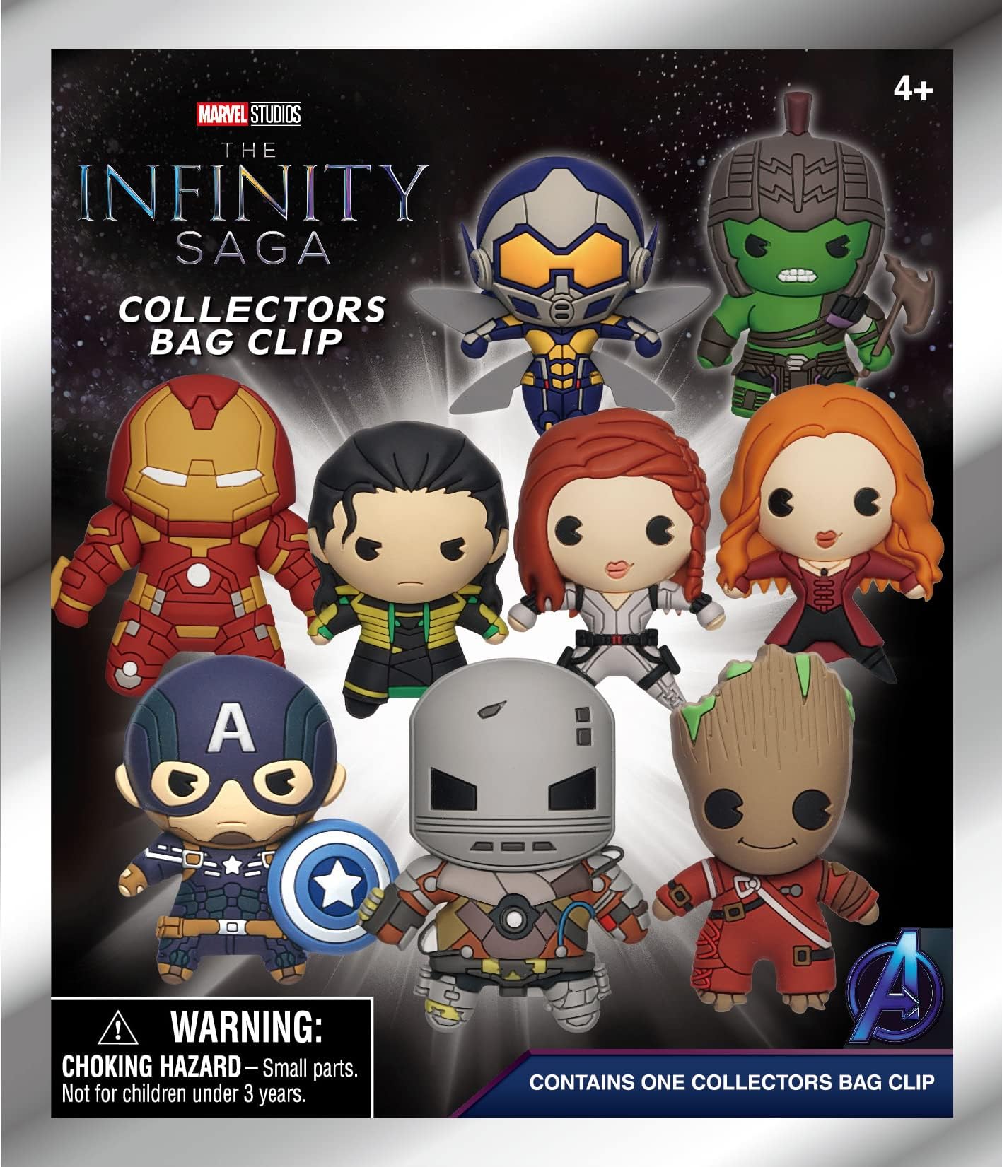 MarvelAvengers Infinity Saga - 3D Foam Bag Clip in Blind Bag
