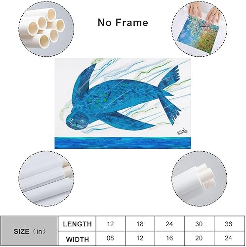 Miniatura 2 de Eric Carle - Póster de dibujo infantil de anime para niños, impresión de obras de arte, arte de pared, lienzo, decoración de regalo, pósteres