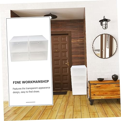 Miniatura 9 de Cabilock Caja de zapatos de plástico transparente para zapatos, cajón transparente, cajas de zapatos para el hogar, caja de almacenamiento