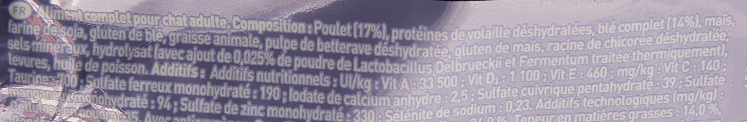PURINA ONE Bifensis Peeling & Bombki do sierści Kompletne karma z kurczakiem i płatkami zbożowymi dla dorosłych kotów 450 g saszetki na posiłki | Zestaw 10 szt