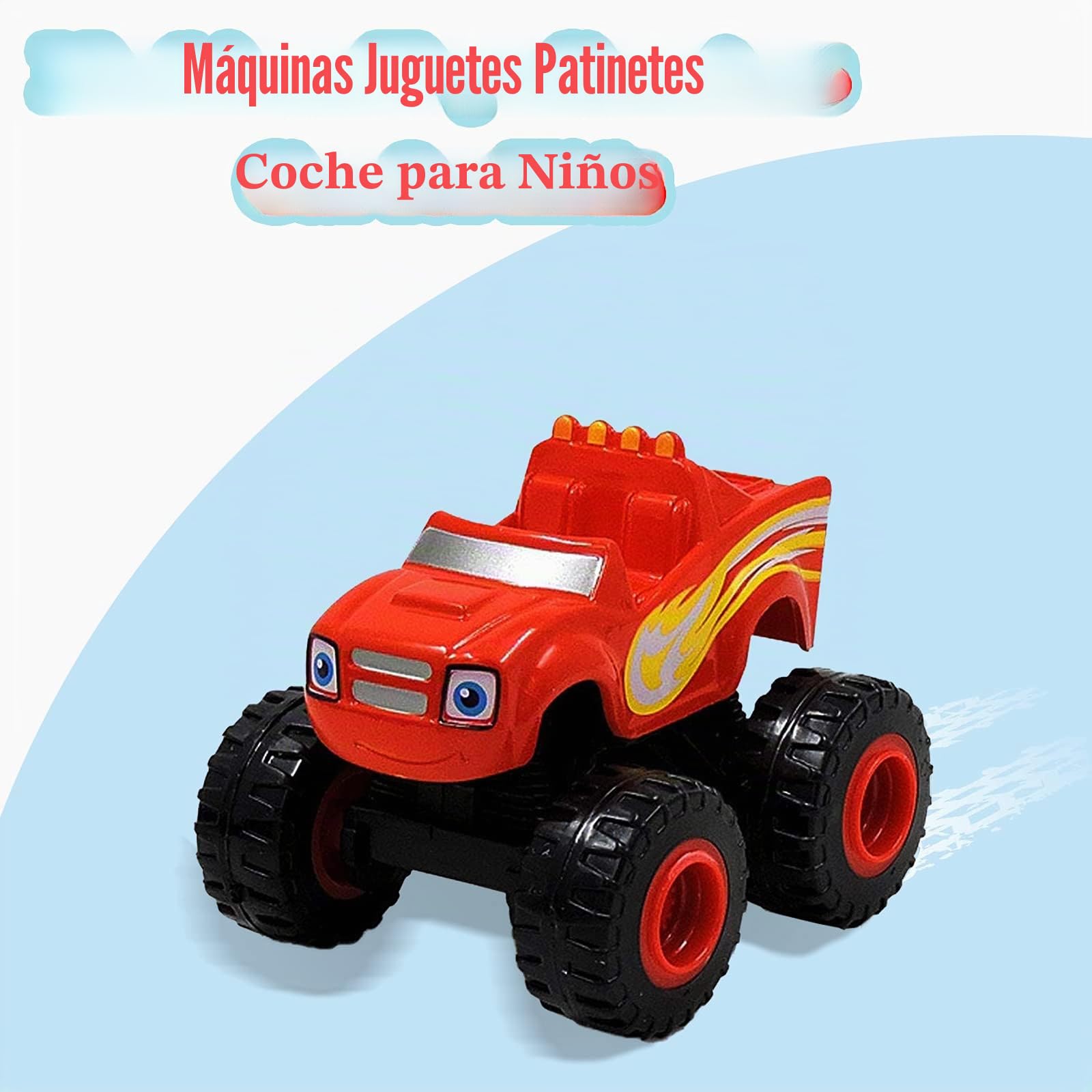 Blaze y los Monster Machines - Juego de camiones de juguete, ideal como regalo para niños (6 piezas)