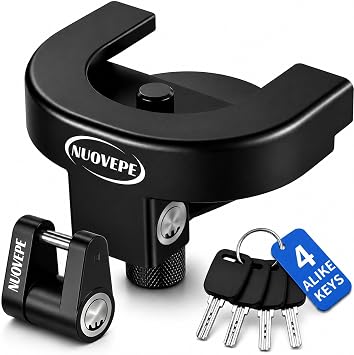 2-5/16 Inch Trailer Hitch Lock Kit, Dual Locks for Coupler & Latch