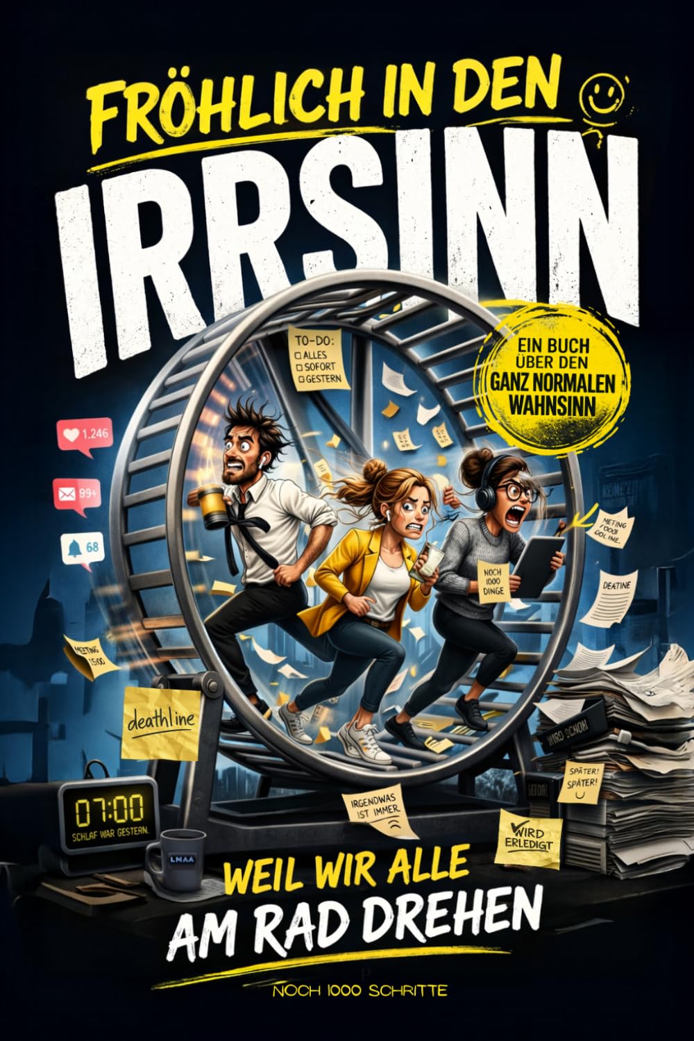 FRÖHLICH IN DEN IRRSINN - Warum wir alle funktionieren, obwohl wir längst durch sind: Ein ehrlich humorvolles Buch über den ganz normalen Wahnsinn! Lustiges Anti Stress Geschenk für Frauen und Männer