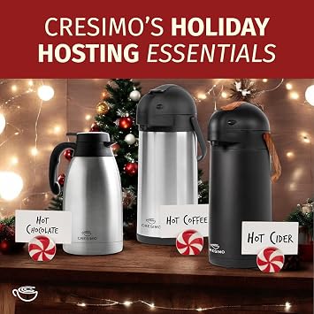 Coffee Carafe with Pump & Drip Tray - 74oz / 2.2L, Thermal Water Dispenser