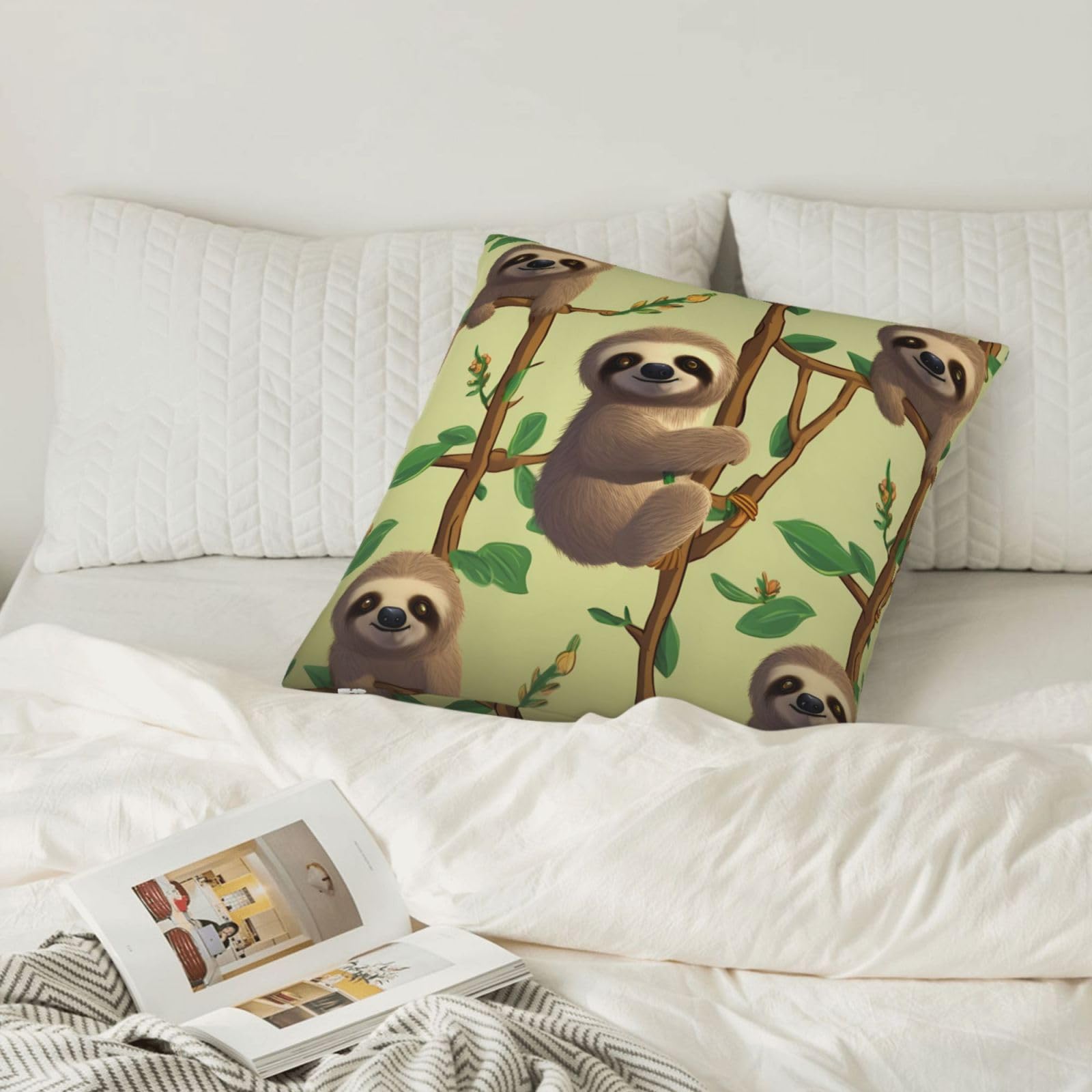 Cojín De Animales De Safari, Almohada Floral De Animales Salvajes, Decoración De Rosas Rosas Para Habitación De Bebé, Decoración De Selva Y Bosque, Regalo Personalizado Para Baby Shower - España