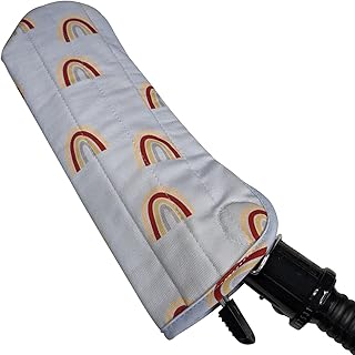 Case/Cover [Heat Resistant] For Curling Irons, Flat Irons Or Straighteners, And Styling Irons, Silicone Coated Lining And Quilted Cotton Pouch For Travel, Gym, Or Home [Rainbows]