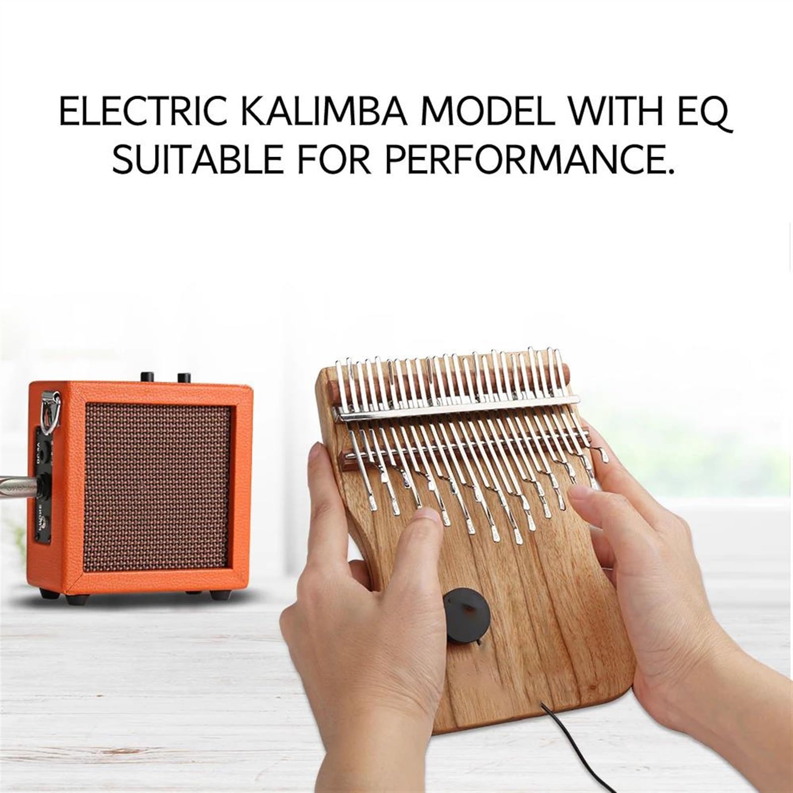 Kalimba 21/24 Teclas Caoba Pulgar Piano Cinturón De Instrumentos Musicales Accesorios Madera Maciza Alcanfor Kalimba Tono C(21)