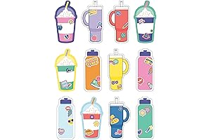Carson Dellosa We Stick Together Cups & Water Bottles Cutouts
