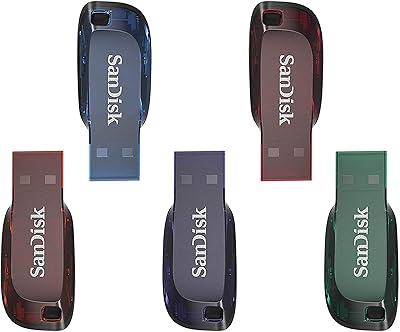SanDisk Cruzer Blade Unità flash USB da 32 GB, Confezione da 5 unità