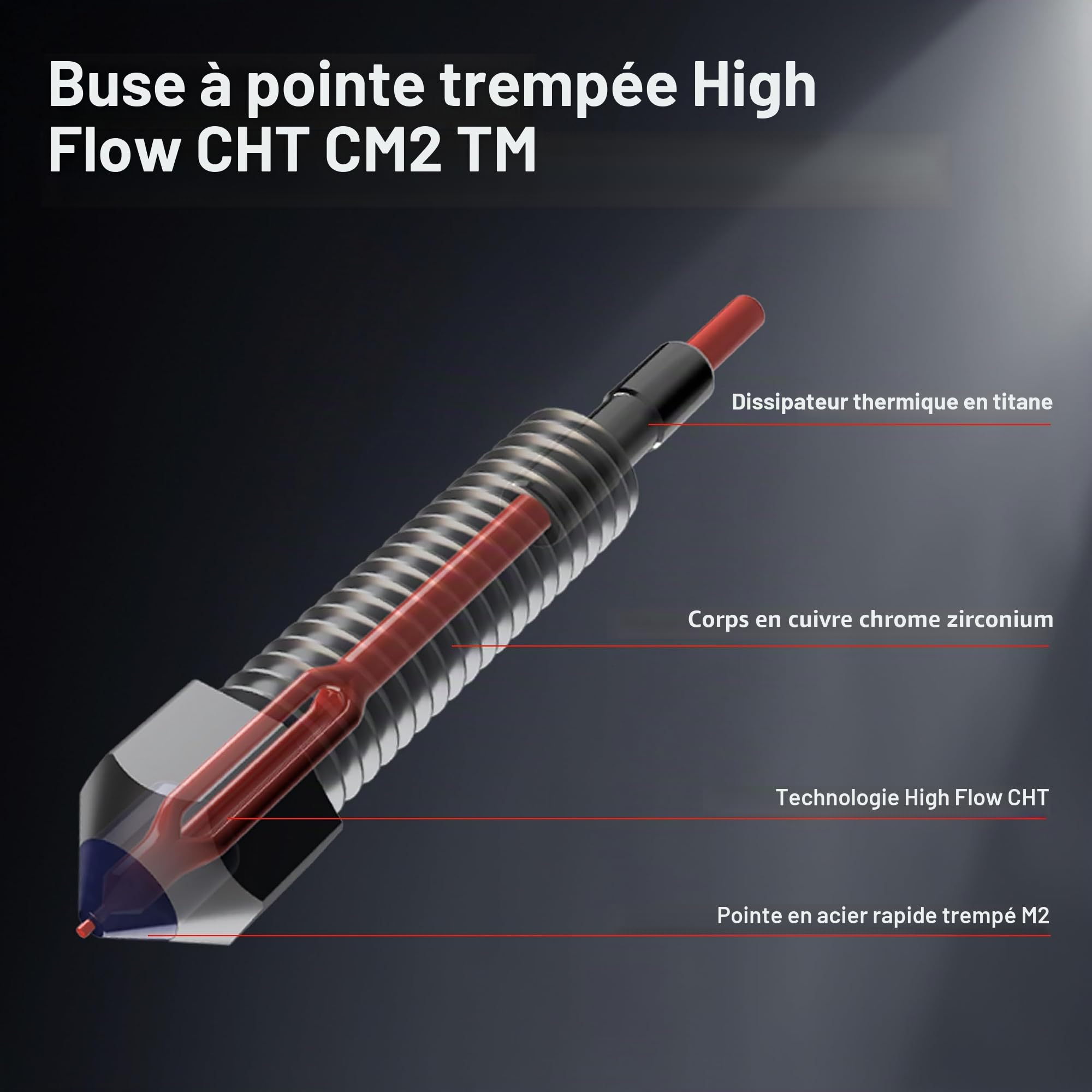 Microswiss FlowTech Hotend pour Creality K2 Plus