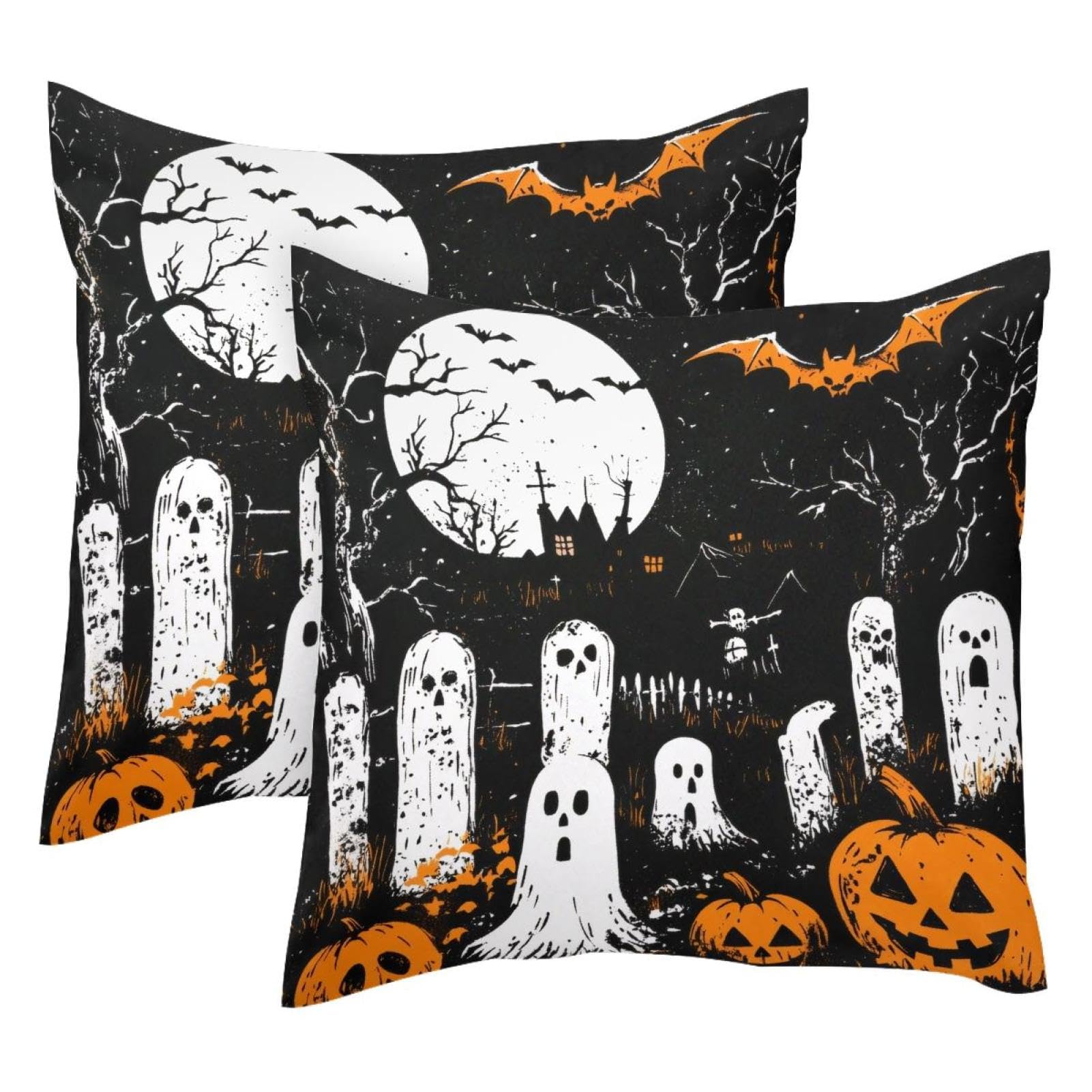 Housses de coussin Halloween velours pour salon moderne