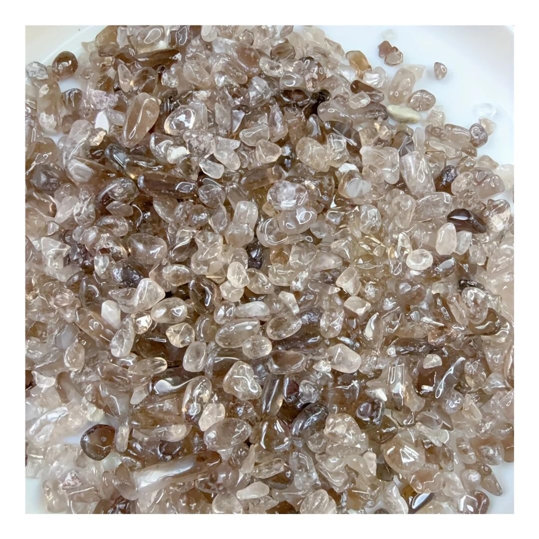 CYVXCPPGI 5-7mm 60g Quartz Crystal Chips Irregular Shaped Polished Rock Crystal Aquarium Decoration Gravel