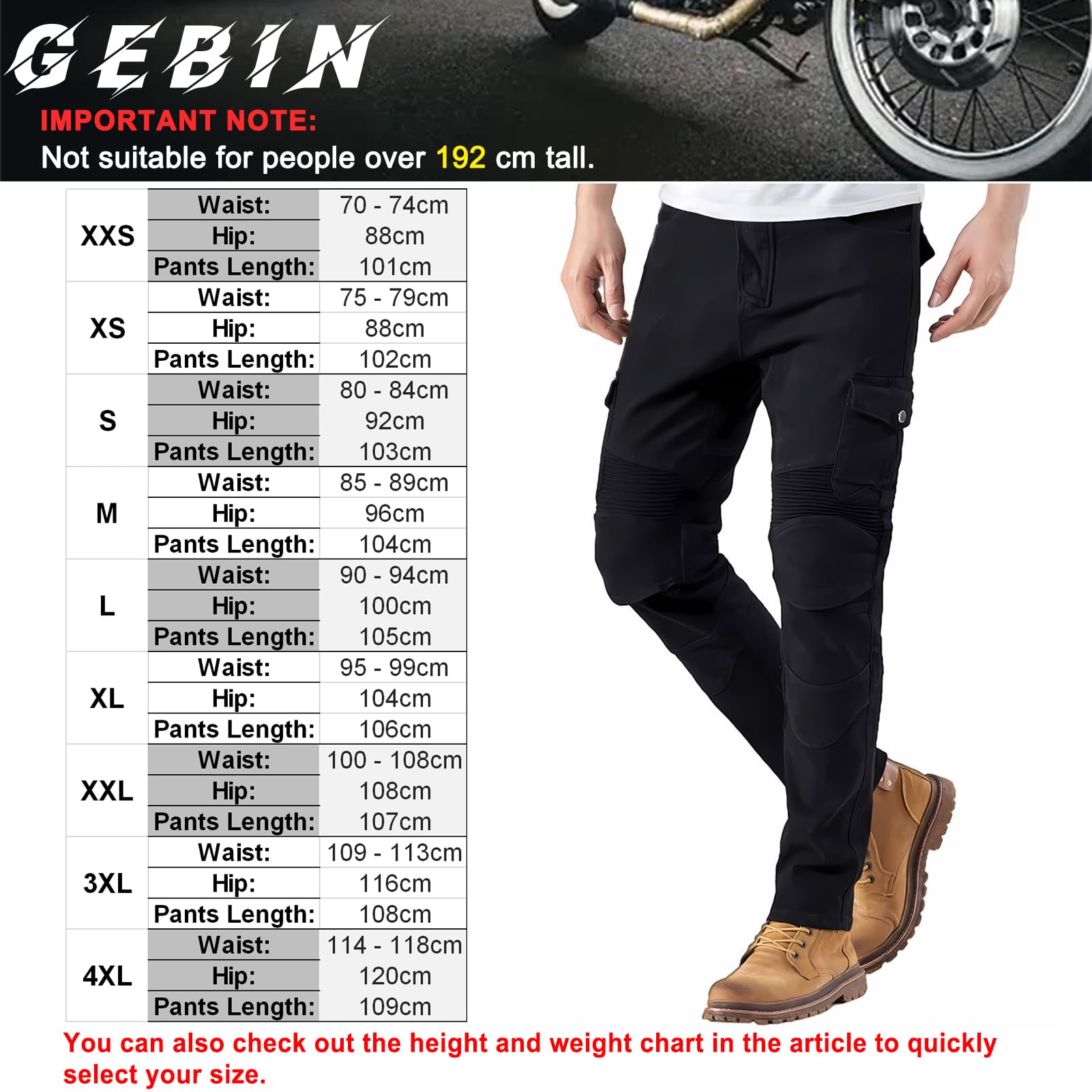Hombres Pantalones de Motociclismo para Pantalones de Carreras de Motocross, Jeans de Moto, Motorcycle Biker Pants, Equipo de Protección
