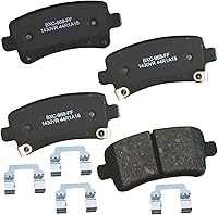 Vista 43 de Pastillas de freno traseras cerámicas Bendix Premium SBC1337 para Cadillac CTS 2014-2008, SRX 2016-2010, Chevrolet Camaro 2015-2010, Saab 9-4X 2011