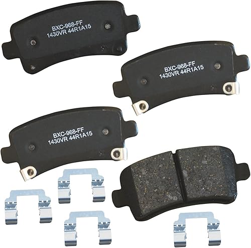 Miniatura 43 de Bendix Pastillas de freno traseras de cerámica Premium SBC1100 para Nissan Frontier 2024-2005, Xterra 2015-2005, Suzuki Equator 2012-2009