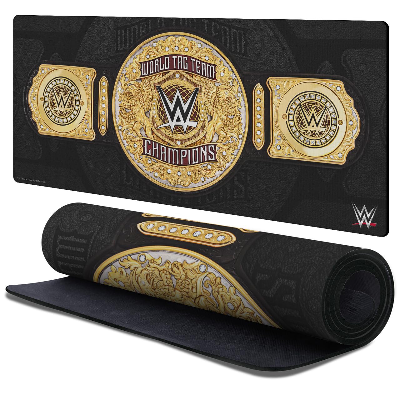 Head Case Designs Officially Licensed WWE World Tag Team Championship Title Belts 37.4 x 15.75 x 0.16 inches (900 x 400 mm) - XL Gaming Office Desk PC Keyboard Mouse Mat Pad