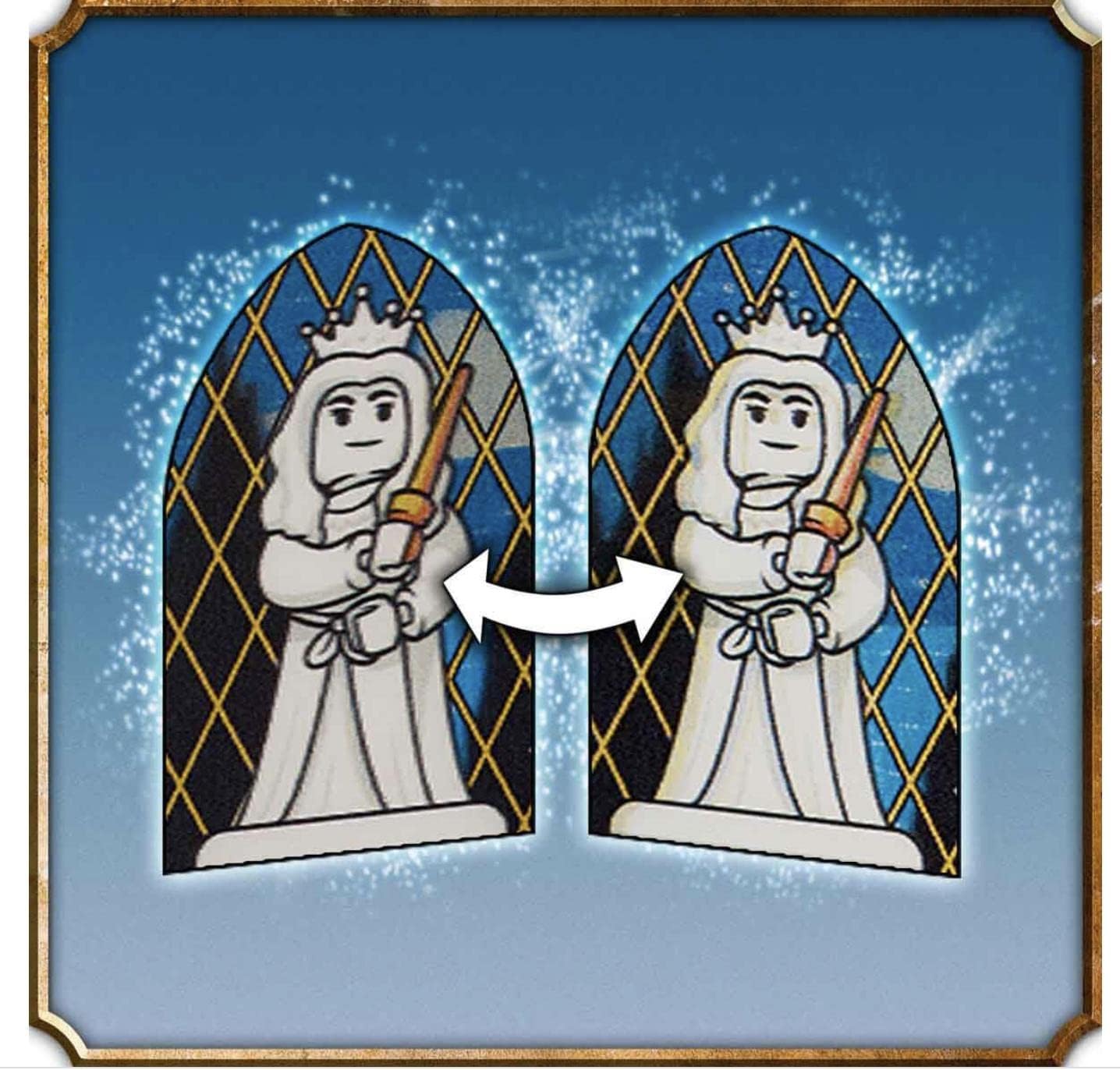 Lego 76411 Harry Potter House Banner Ravenclaw, Hogwarts Crest, Castle Community Room Toy or Wall Display with Luna Lovegood Mini Figure, Collectible Travel Toy