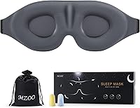 Vista 11 de MZOO - Máscara de dormir de lujo para dormir de espalda, lateral, bloqueo completo de luz, máscara de ojos para dormir, antifaz nocturno, 3D de cero