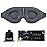 MZOO Luxury Sleep Eye Mask for Side Sleeper Men Women, Zero Eye Pressure 3D Sleeping Mask, Light Blocking Patented Design Night Blindfold, Soft Eye Shade Cover for Travel, Grey