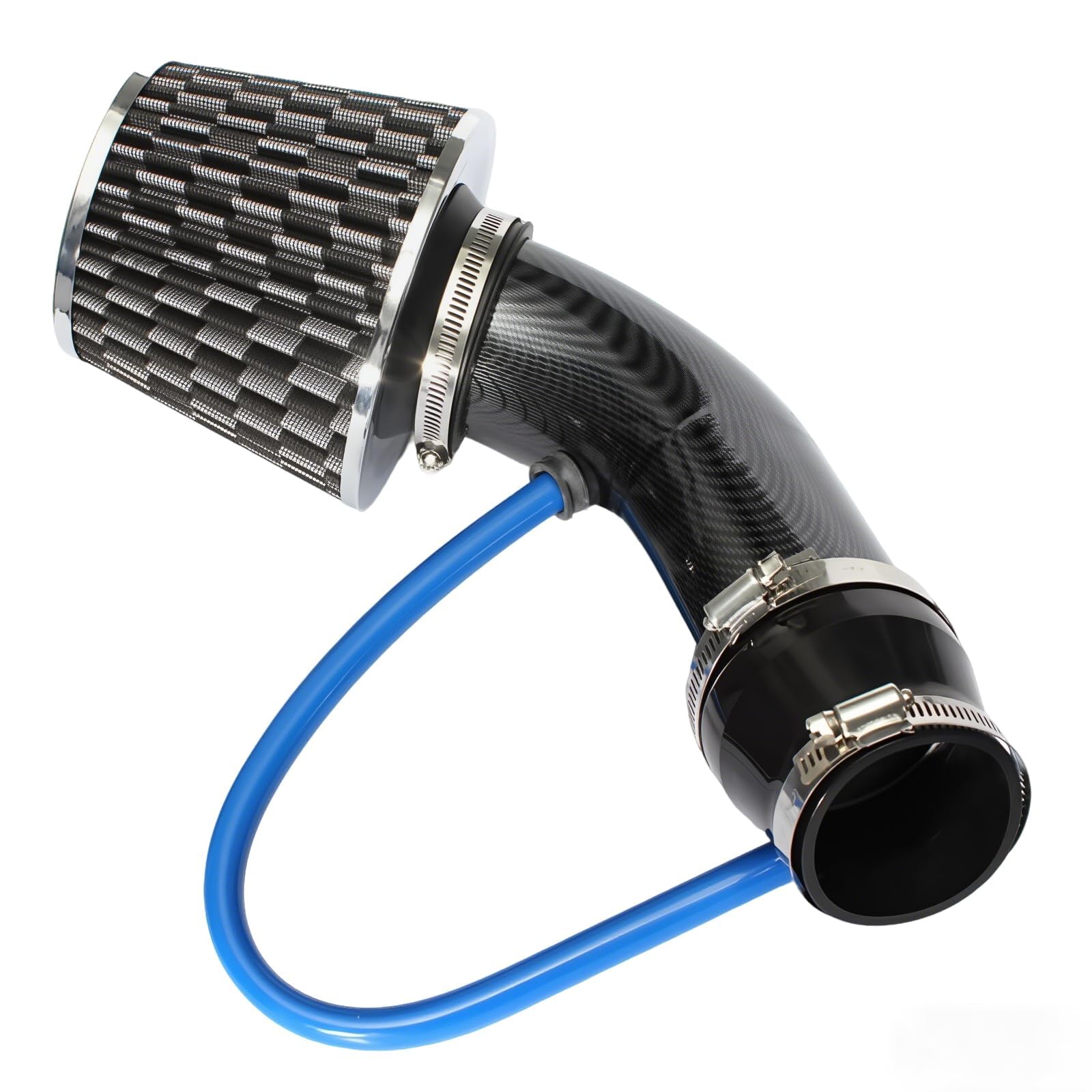 XMBTVAUMN Cold Air Intake Kit, for BMW 2er Active Tourer (F45) 2014-2021 Induction Pipe Kit Induction Kit Air Filter Mesh Cone Cold Air Intake Systems 76mm 3 Inch,C