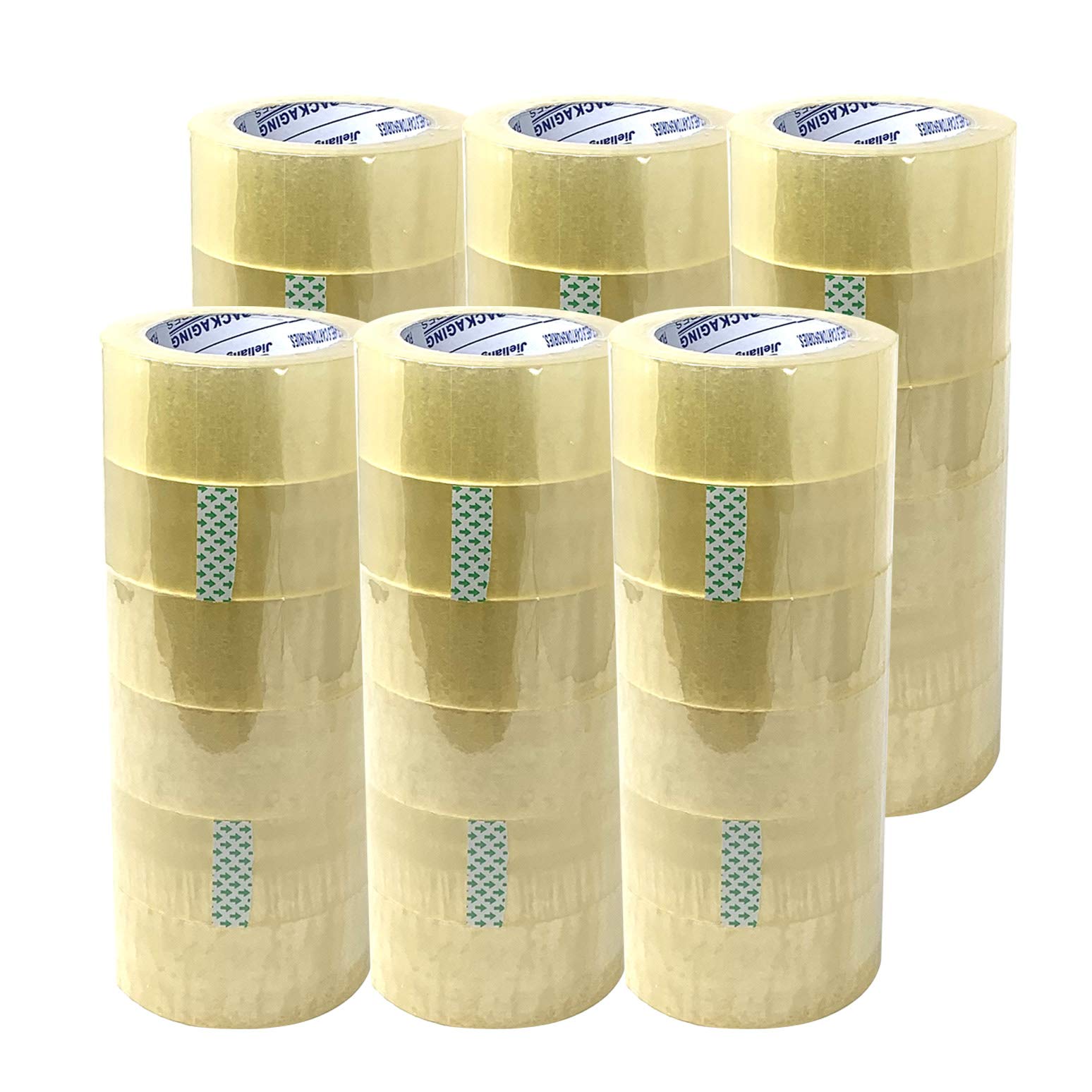 Allgala TP10011 Lot de 36 rouleaux de ruban adhésif d'emballage résistant Transparent 5,1 x 110 cm