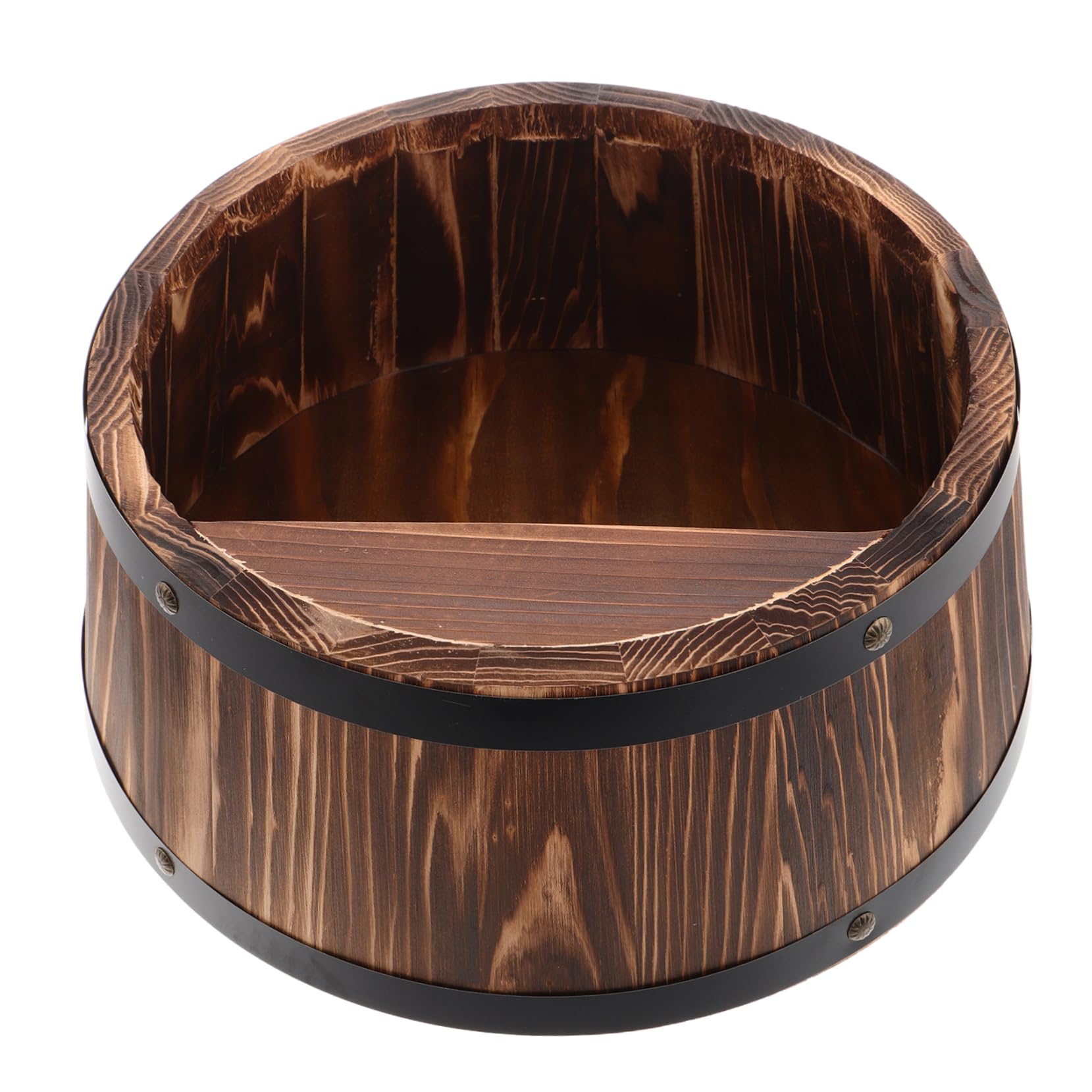 Estante de licores de madera para salones rústicos y zonas de bar