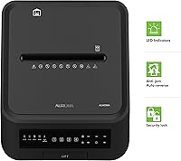 Vista 8 de Aurora Trituradora de papel microcortada de alta seguridad de alimentación automática de 400 hojas de grado comercial/240 minutos/nivel de seguridad