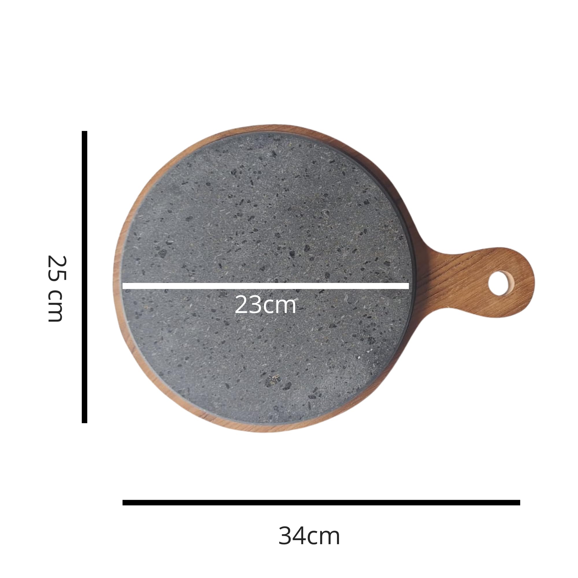 Piastra in Pietra Lavica Naturale Liscia – Ideale per Carne e Pesce – Uso Forno e Barbecue – Artigianale Made in Italy | Kalu Creations