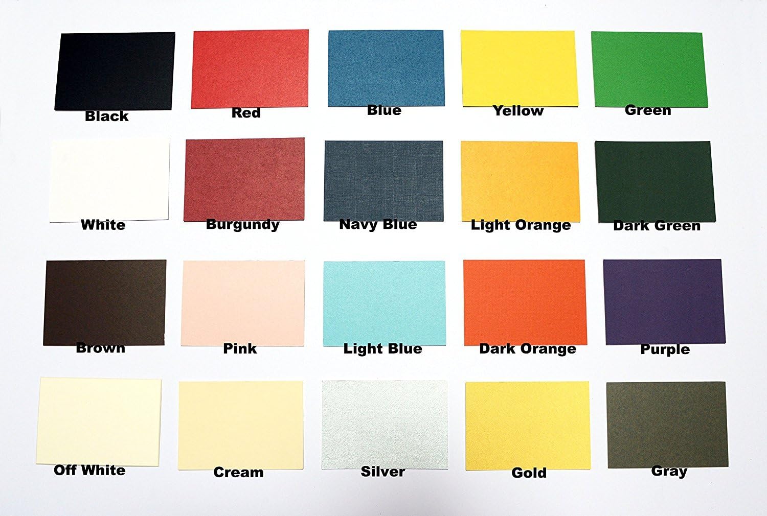 topseller100, Pack of 100 Mixed Colors 7.5"x9.5" Uncut Mat Board/Matboard Blanks for Framing/Crafting