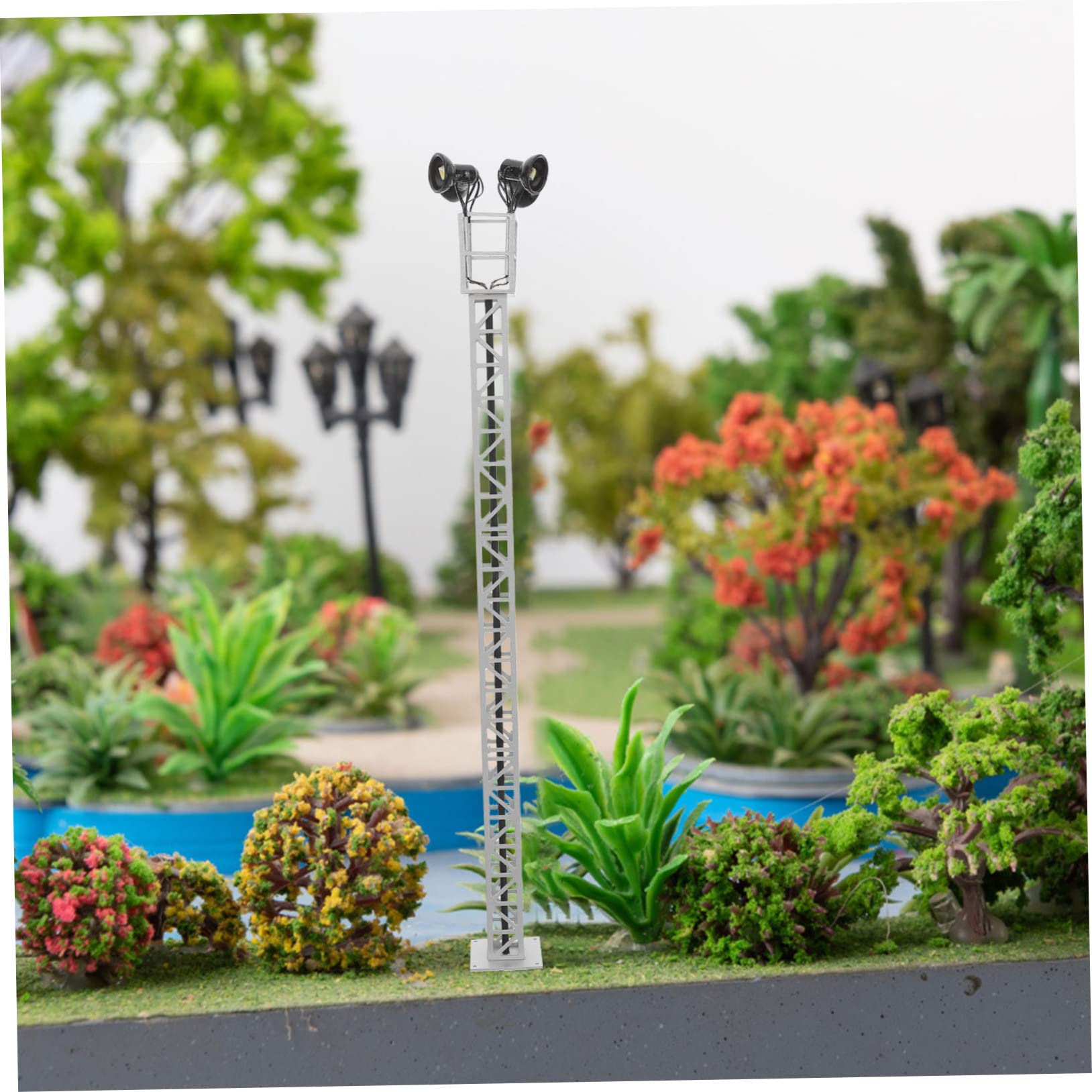Yardwe 3stücke Miniatur Verkehrsampel Für Modelleisenbahnen Sandtisch Zubehör Signal Light Für Diorama Und Für Sammler
