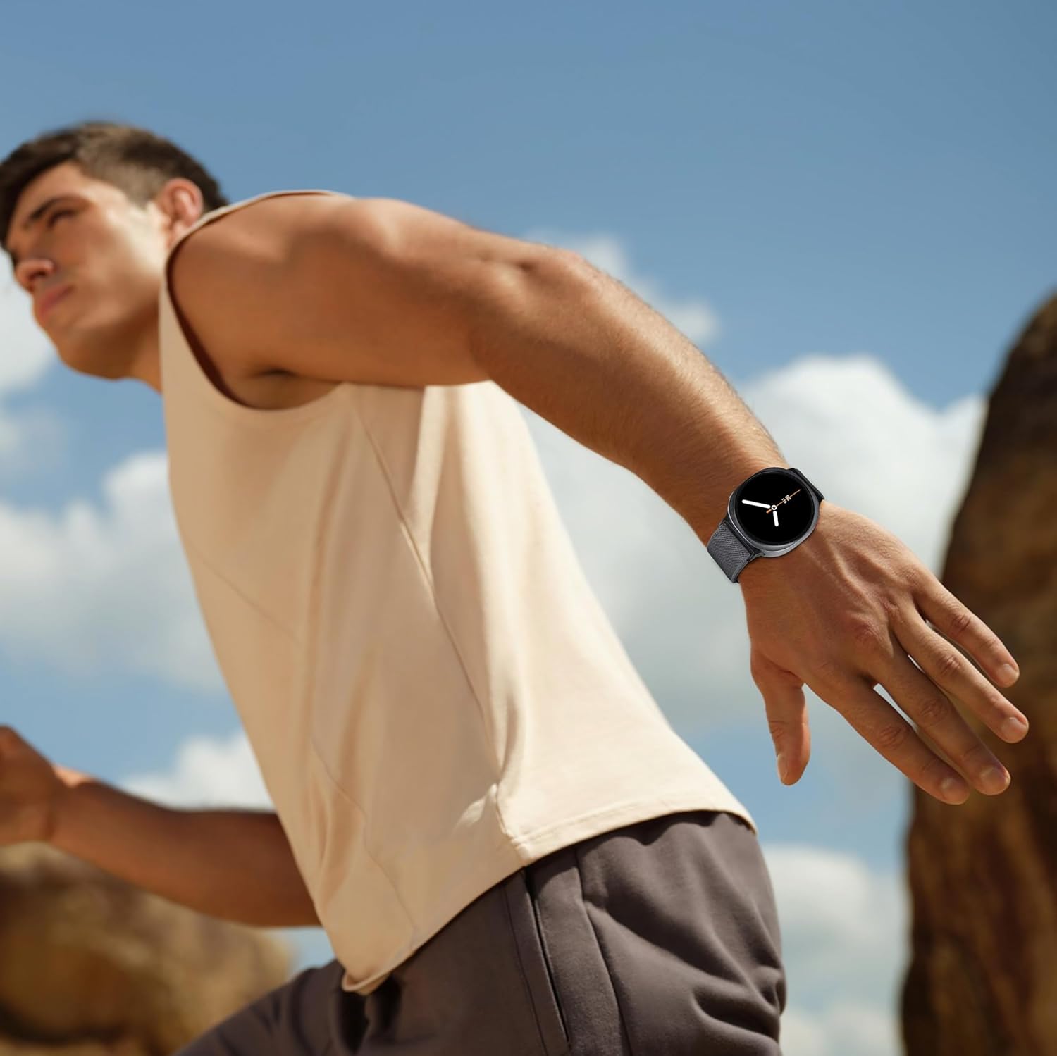 3 Pack Stretchy Nylon Bands Compatible for Samsung Galaxy Watch 8 Band 40mm 44mm/ 8 Classic 46mm, Solo Loop Sport Straps Soft Breathable Wristband for Galaxy Watch 8 Classic Band for Men Women - Image 7