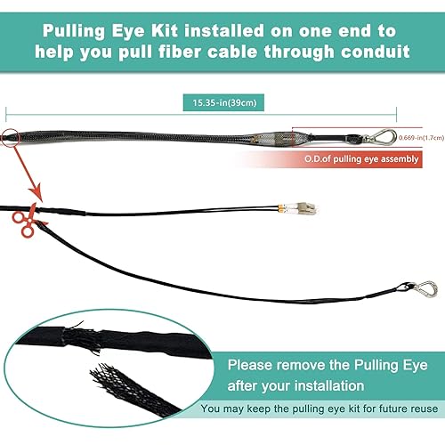 Miniatura 10 de Cable de conexión de fibra multimodo LC a LC dúplex OM3 multimodo (50125), cables de fibra óptica Gigabit 10G, cable de conexión de fibra óptica de