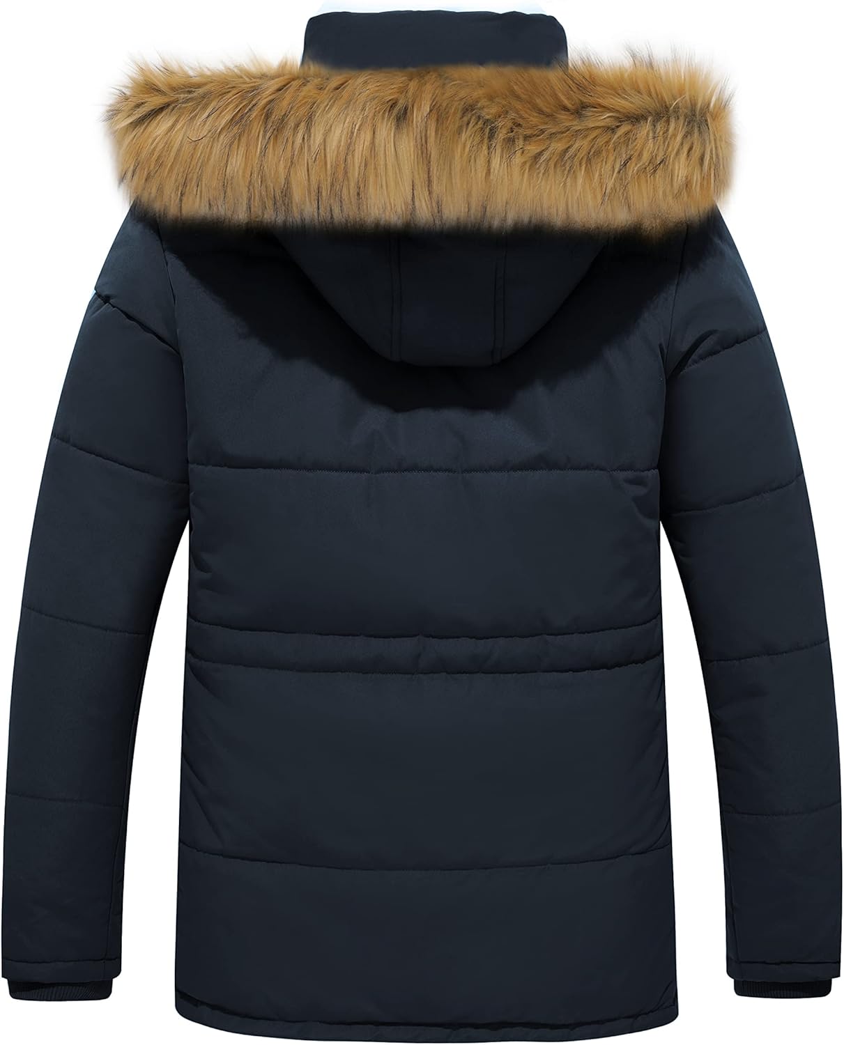 WenVen Men's Hooded Warm Coat Winter Parka Jacket - Image 3