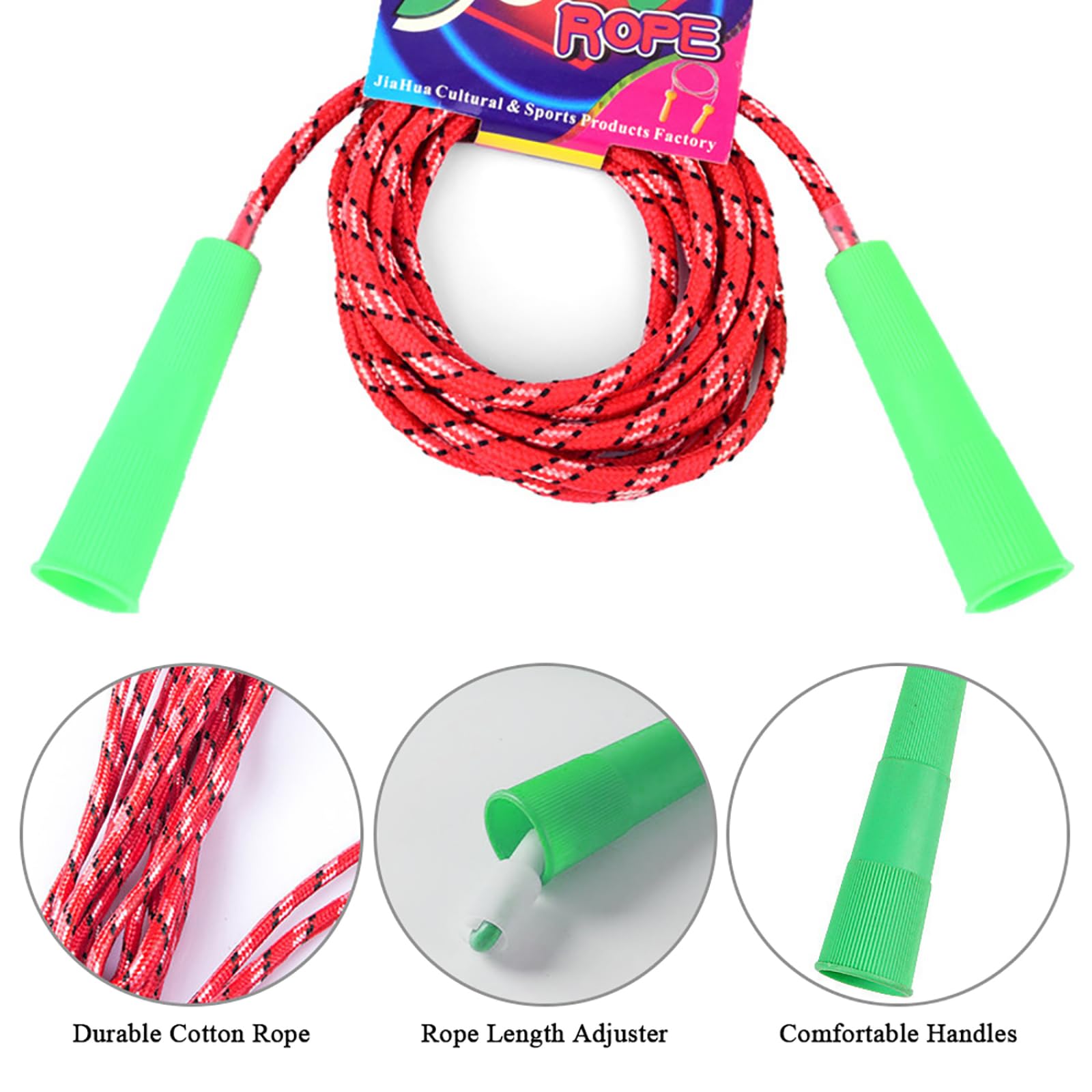 2 Corde Per Saltare In PVC Con Filo D'acciaio – Regolabili, Antiscivolo – Per Fitness E Bambini - 2