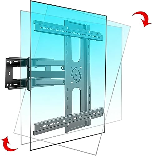 Miniatura 7 de Soporte de pared para TV con brazo giratorio giratorio para retrato y inclinación que se adapta a la mayoría de 55-95 pulgadas LED LCD soporte de